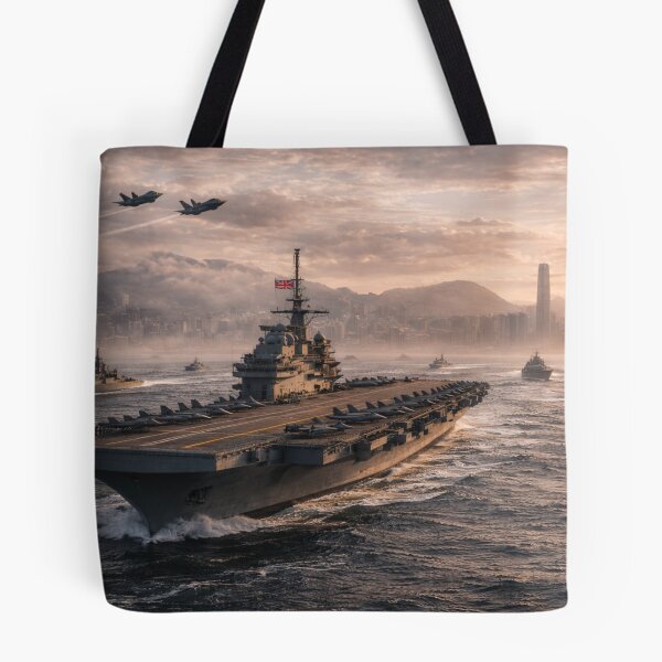 Item preview, Aircraft Carrier Fleet Wall Art | Hong Kong Naval Battle Group Print | The Measure of Empire designed and sold by Element Horizon Studio.