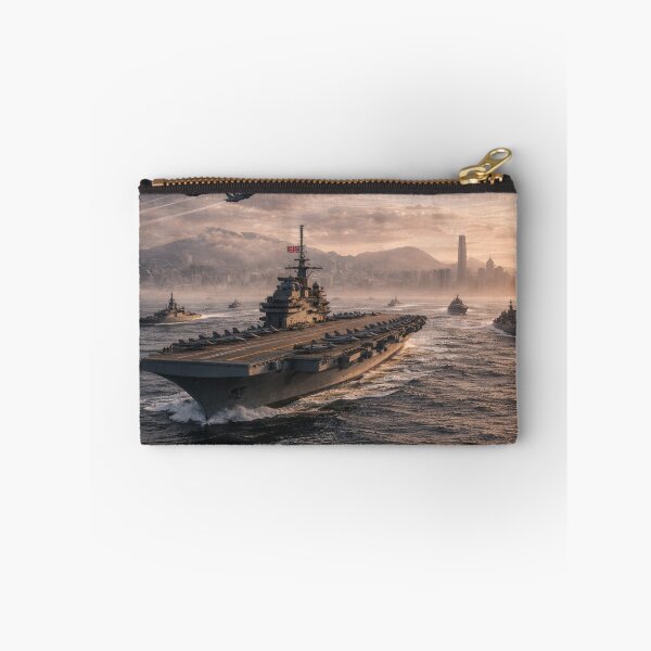 Item preview, Aircraft Carrier Fleet Wall Art | Hong Kong Naval Battle Group Print | The Measure of Empire designed and sold by Element Horizon Studio.