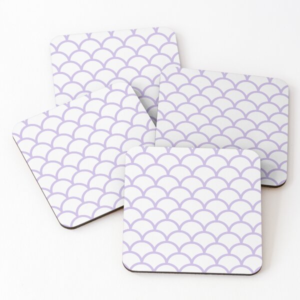 Item preview, White And Lavender Scales Pattern designed and sold by pattern-archive.