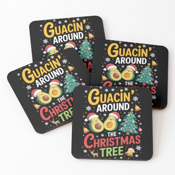 Item preview, Guacin' Around The Xmas Tree Christmas Santa Aguacate Vegano designed and sold by TrinaEspinoza.