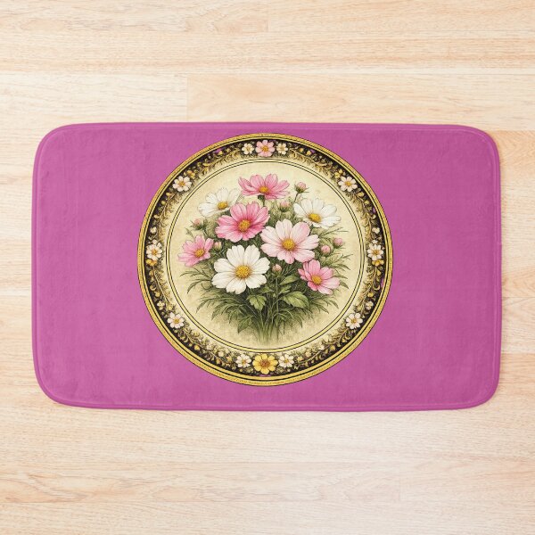Item preview, Cosmos Serenity – Gentle Breeze Botanical Circle Design designed and sold by TheJoyfulPen.