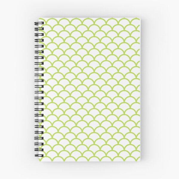 Item preview, White And Lime Scales Pattern designed and sold by pattern-archive.