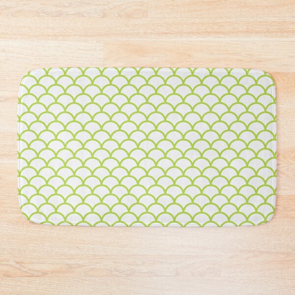 Item preview, White And Lime Scales Pattern designed and sold by pattern-archive.