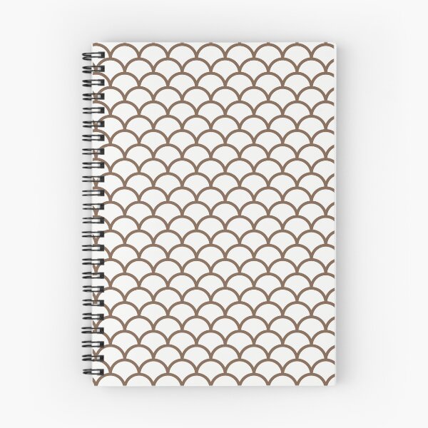 Item preview, White And Mocha Scales Pattern designed and sold by pattern-archive.