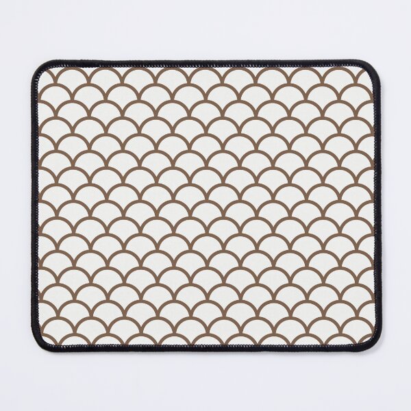 Item preview, White And Mocha Scales Pattern designed and sold by pattern-archive.