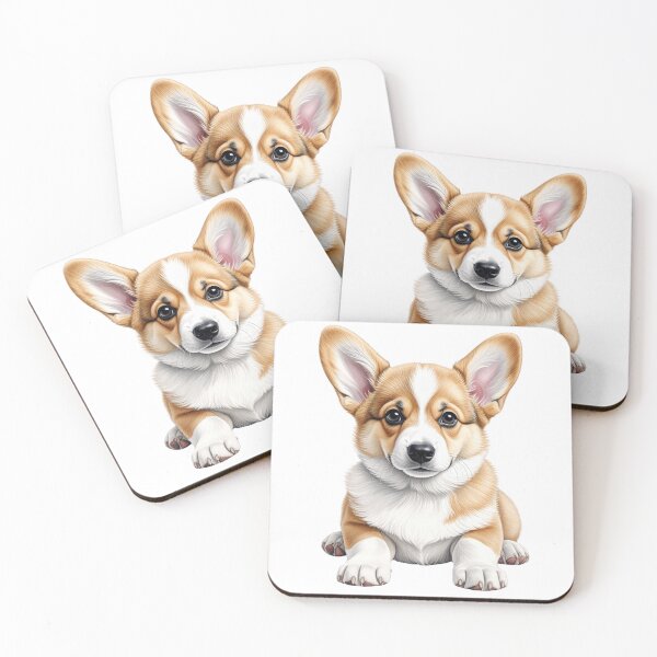 Item preview, Adorable Corgi Puppy Portrait Illustration designed and sold by SabraDD.