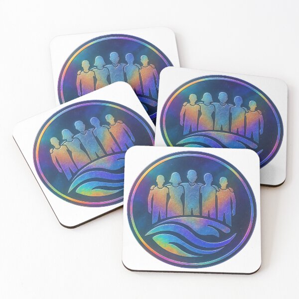 Item preview, A holographic logo featuring a group of people on transparent background designed and sold by Creative88Art.