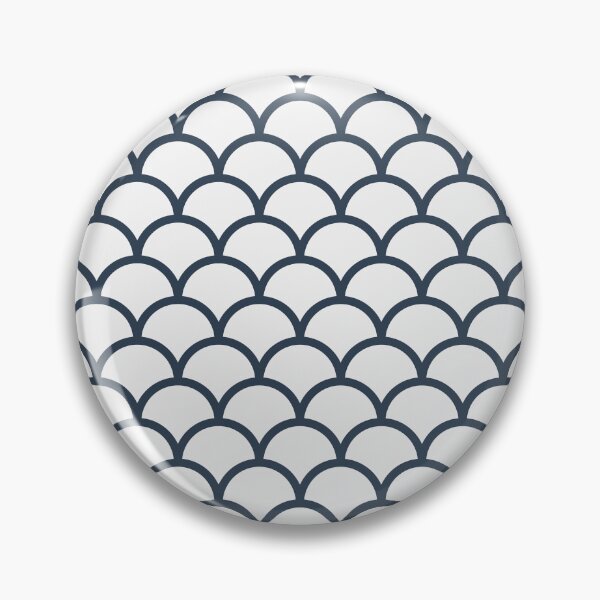 Item preview, White And Navy Scales Pattern designed and sold by pattern-archive.