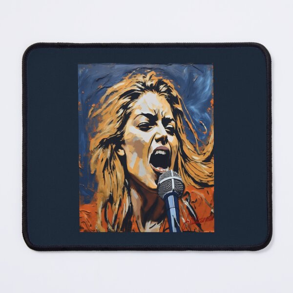 Item preview, Vibrant Punk Portrait Mia Zapata Microphone designed and sold by Artisticanvas.
