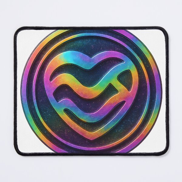 Item preview, A vibrant rainbow-colored heart-shaped logo on transparent background designed and sold by Creative88Art.