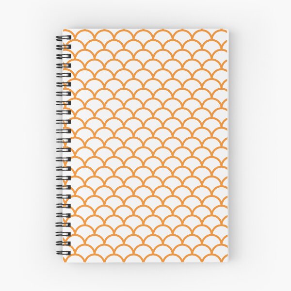 Item preview, White And Orange Scales Pattern designed and sold by pattern-archive.