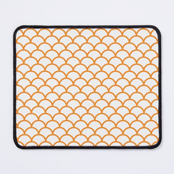 Item preview, White And Orange Scales Pattern designed and sold by pattern-archive.