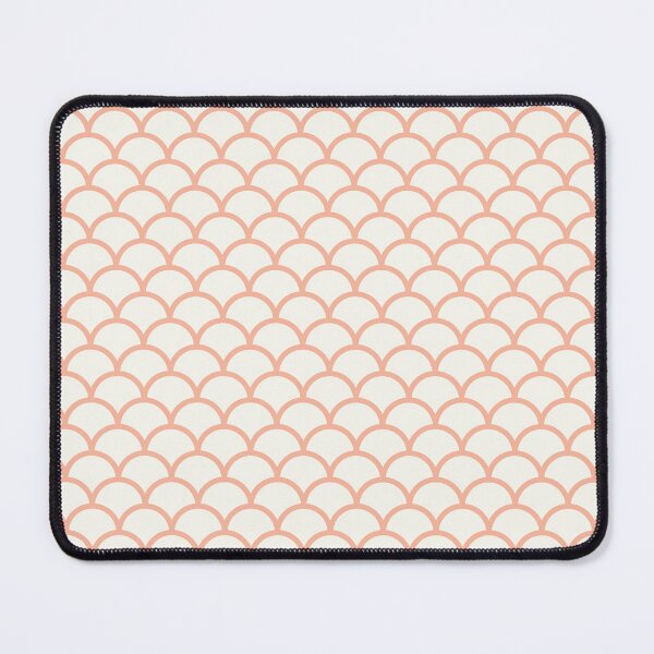 Item preview, White And Peach Scales Pattern designed and sold by pattern-archive.
