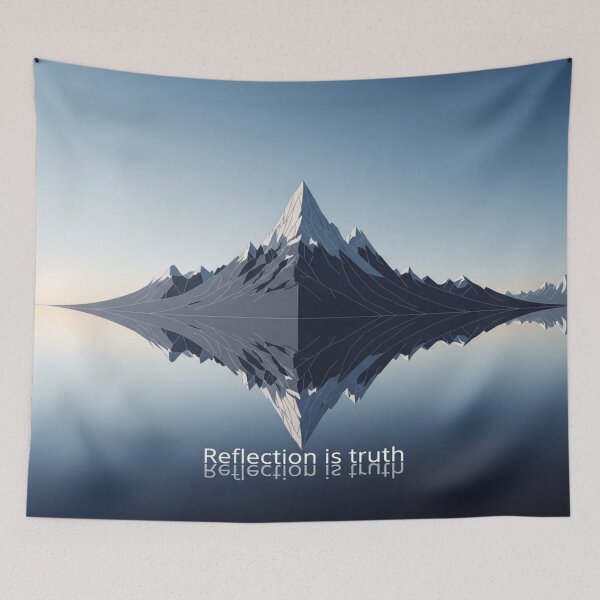 Item preview, Reflection Is Truth – Mountain Mirror Design designed and sold by Cristhian Almanza.