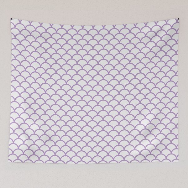 Item preview, White And Purple Scales Pattern designed and sold by pattern-archive.