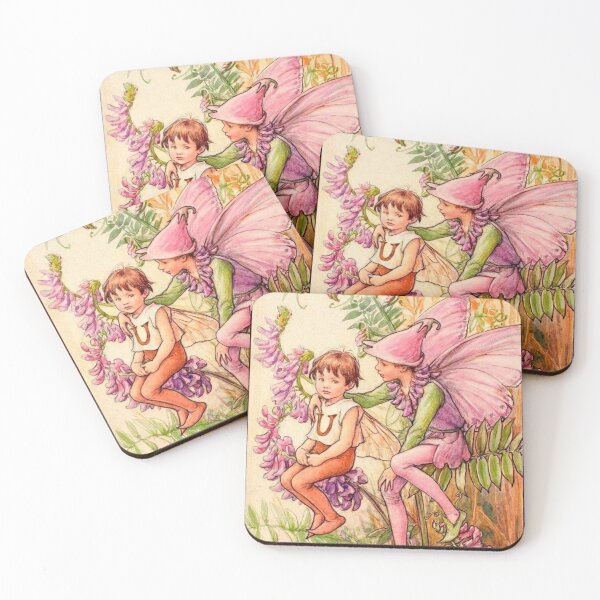 Item preview, Vetch Flower Fairy - Vintage Art by Cicely Mary Barker designed and sold by LunaCansada.