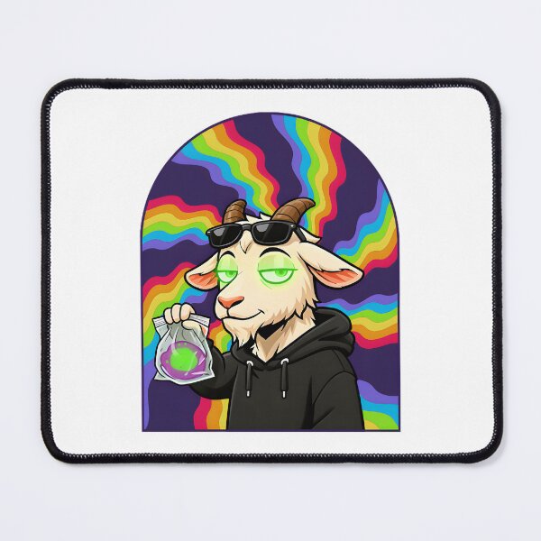 Item preview, Trippy Nonchalant Goat Cosmic Vibes designed and sold by NonchalantGOAT.
