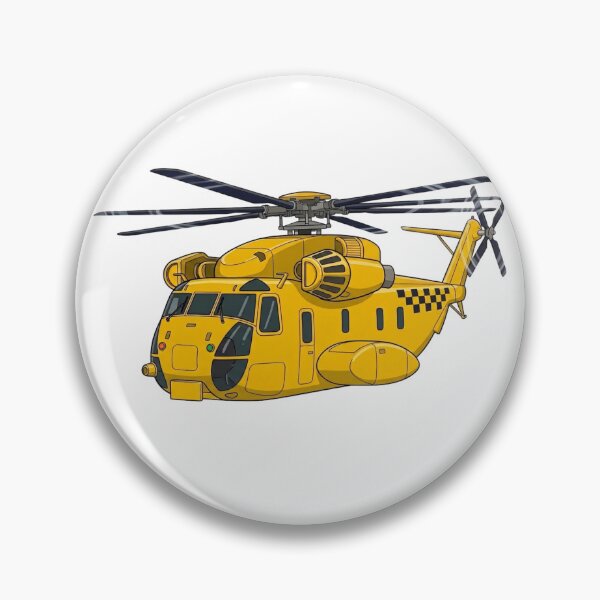 Item preview, Yellow Stylish CH53 K Art Illustration designed and sold by Combat Skies.