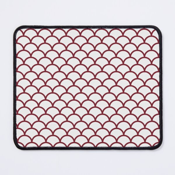 Item preview, White And Red Scales Pattern designed and sold by pattern-archive.