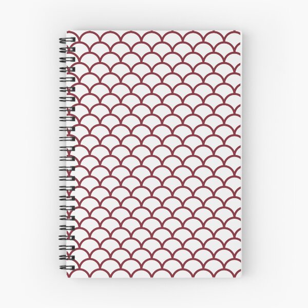 Item preview, White And Red Scales Pattern designed and sold by pattern-archive.