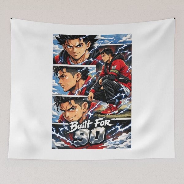 Item preview, Built for 90 – Anime Streetwear Football Art designed and sold by BuiltFor90.