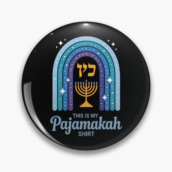 Item preview, This Is My Pajamakah Rainbow Hanukkah PJs designed and sold by EllenJast.