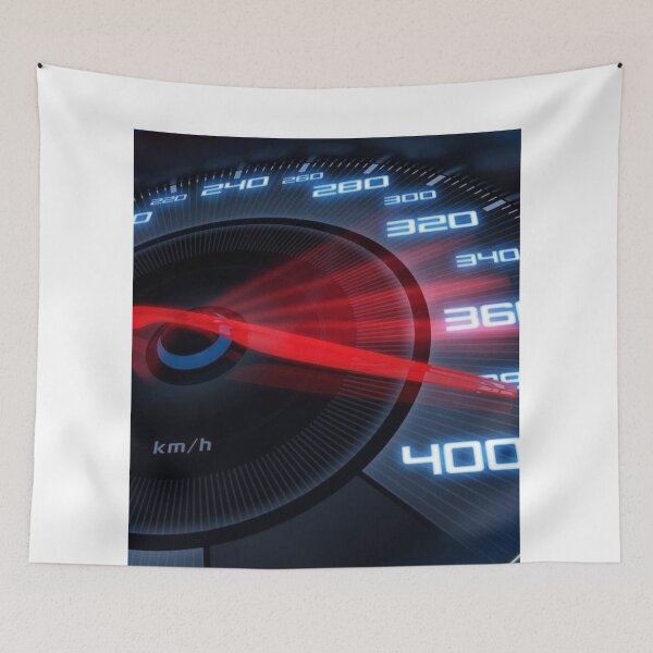 Item preview, Red and black speedometer of a fast racing car designed and sold by koringaFTS.