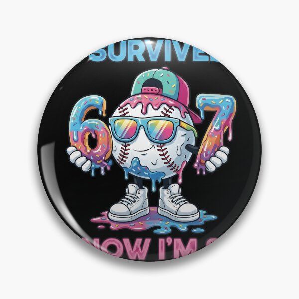 Item preview, I Survived 6 and 7 Now I'm 8 Baseball Donut 8th Birthday Gift designed and sold by haitrieuic96.