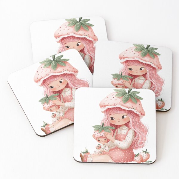 Item preview, Strawberry Girl Whimsical Watercolor Cottagecore Aesthetic designed and sold by BigStar-Cart.