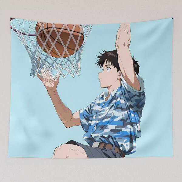 Item preview, Shinji Ikari Neon Genesis Evangelion Court Jump designed and sold by riadjamai.