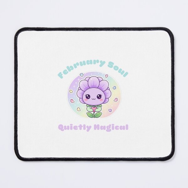 Item preview, Cute Kawaii Pastel Violet Flower Character - February Birthday Baby designed and sold by Tiny Zoom.