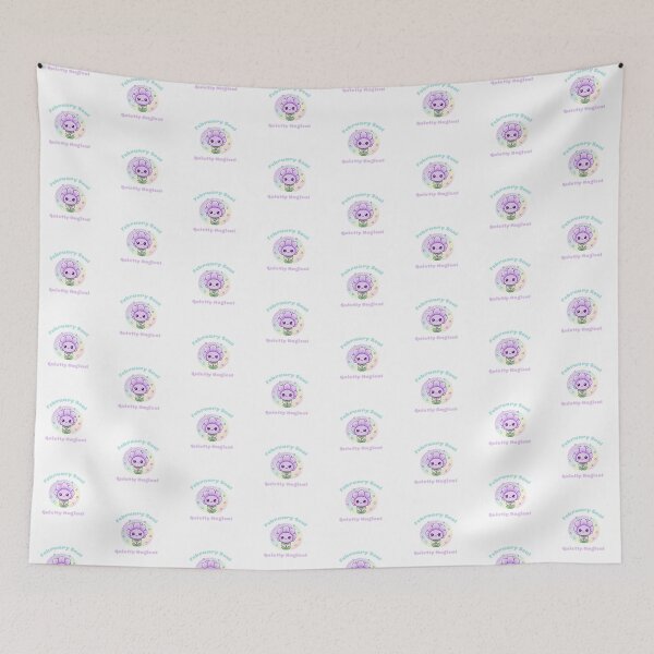 Item preview, Cute Kawaii Pastel Violet Flower Character - February Birthday Baby designed and sold by Tiny Zoom.