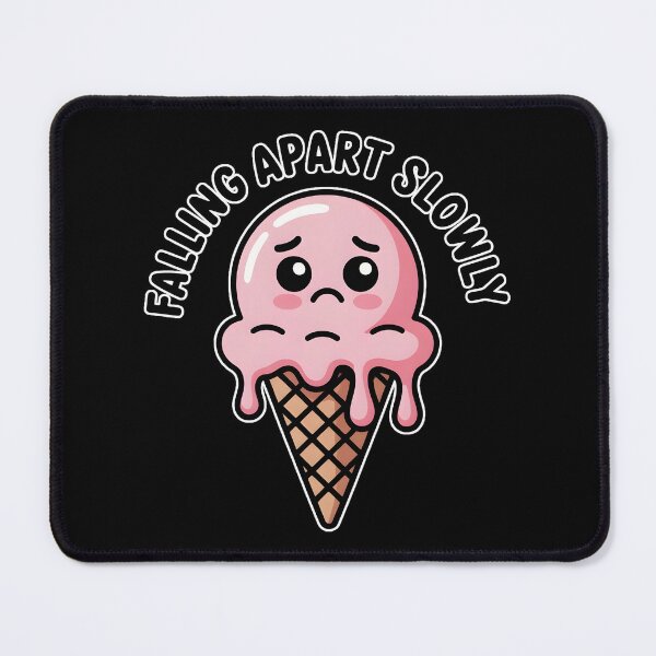 Item preview, Melting Ice Cream Falling Apart Slowly Cute Aesthetic Meme Shirt designed and sold by ImaginedSpace7.