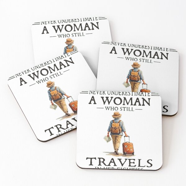Item preview, Never Underestimate A Woman Who Still Travels In Her Eighties designed and sold by haitrieuic96.