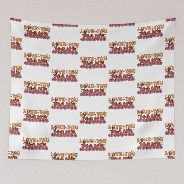 Item preview, Love You Mama Retro Roses & Butterfly Mother Design designed and sold by BeatyinChaos.