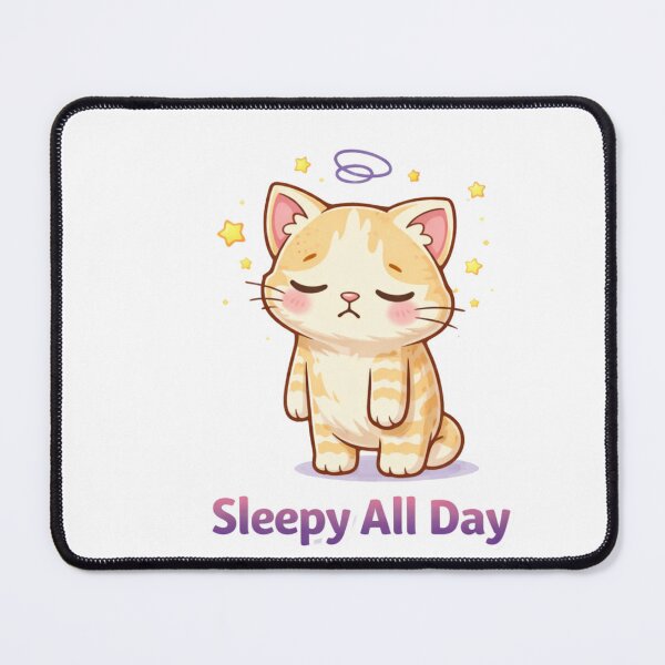 Item preview, Sleepy All Day ? | Kawaii Lazy Cat Aesthetic designed and sold by Kawaii Cosmos Cats.