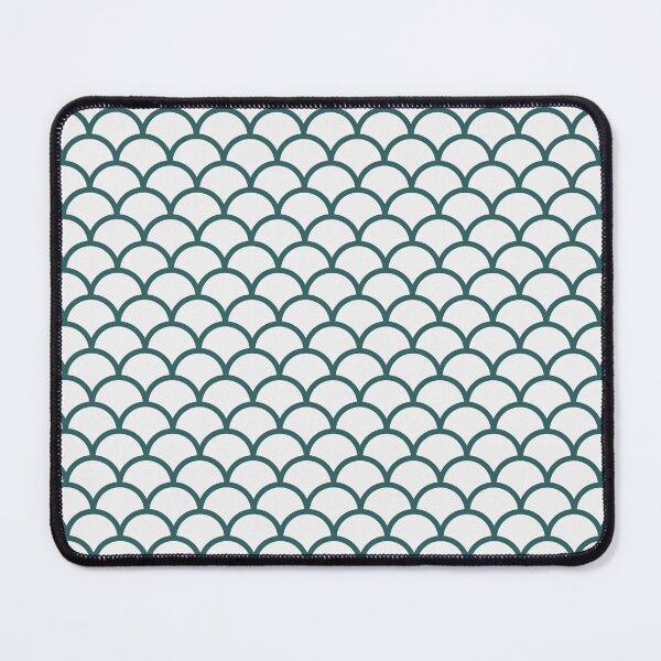 Item preview, White And Teal Scales Pattern designed and sold by pattern-archive.