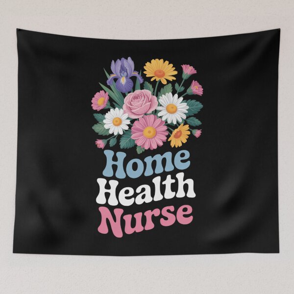 Item preview, Groovy Home Health Nurse Flowers Home Health Nursing designed and sold by TrinaEspinoza.