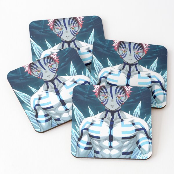Item preview, Akaza Demon Slayer Frost Offering designed and sold by riadjamai.