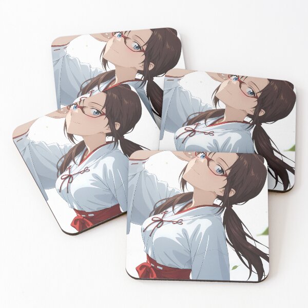 Item preview, Makinami Mari Illustrious Neon Genesis Evangelion Miko Shrine Japan Anime Girl Waifu Anime designed and sold by riadjamai.