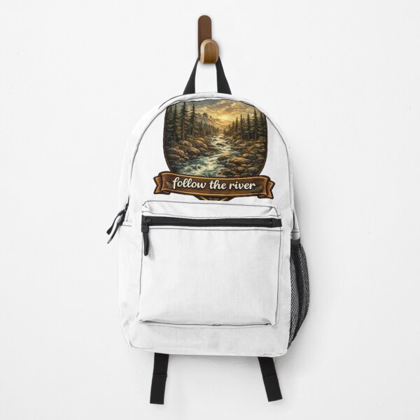 Item preview, Mountain Stream Wilderness Badge designed and sold by jgvisualarts.