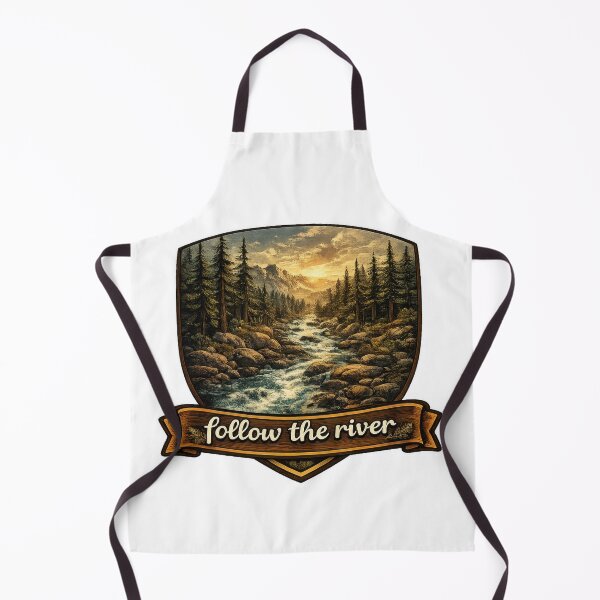 Item preview, Mountain Stream Wilderness Badge designed and sold by jgvisualarts.