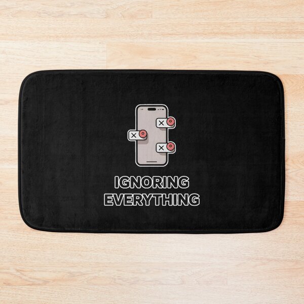 Item preview, Ignoring Everything Muted Phone Minimalist Introvert Meme Aesthetic Shirt designed and sold by ImaginedSpace7.