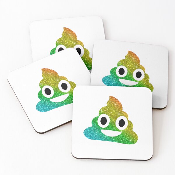Item preview, Rainbow Glitter Poop Emoji designed and sold by Dzabz.