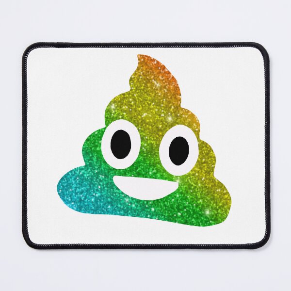 Item preview, Rainbow Glitter Poop Emoji designed and sold by Dzabz.