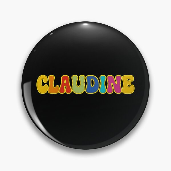 Item preview, ❤️ Claudine Personalized Name Wavy Retro Shirt, Coffee Mug, Sticker Gift designed and sold by HelixPedia.