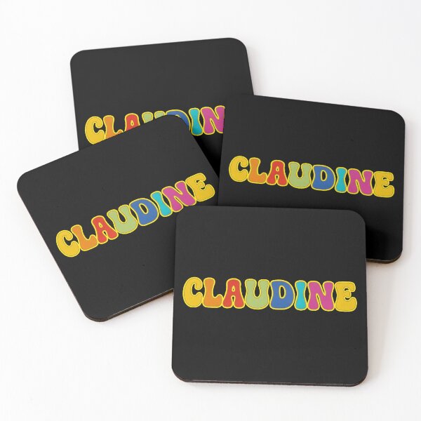 Item preview, ❤️ Claudine Personalized Name Wavy Retro Shirt, Coffee Mug, Sticker Gift designed and sold by HelixPedia.