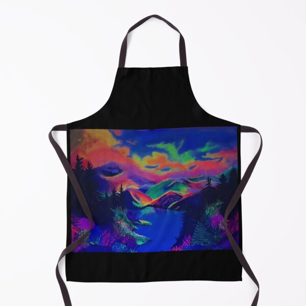 Item preview, Neon Landscape Painting Under UV Light designed and sold by Crystal Furciniti.