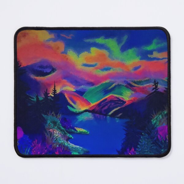 Item preview, Neon Landscape Painting Under UV Light designed and sold by Crystal Furciniti.
