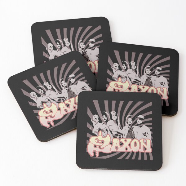 Item preview, Saxons Band Retro Rock Portrait designed and sold by Bolwane.